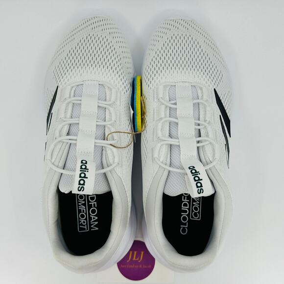 Adidas Men's Cloudfoam Comfy EL Casual Slip On Sneakers White IH3610 Size 7.5 - Picture 9 of 12